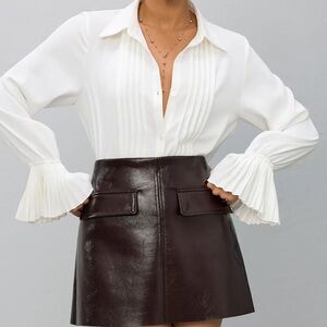 Commense Pleated bell sleeve shirt - NWT